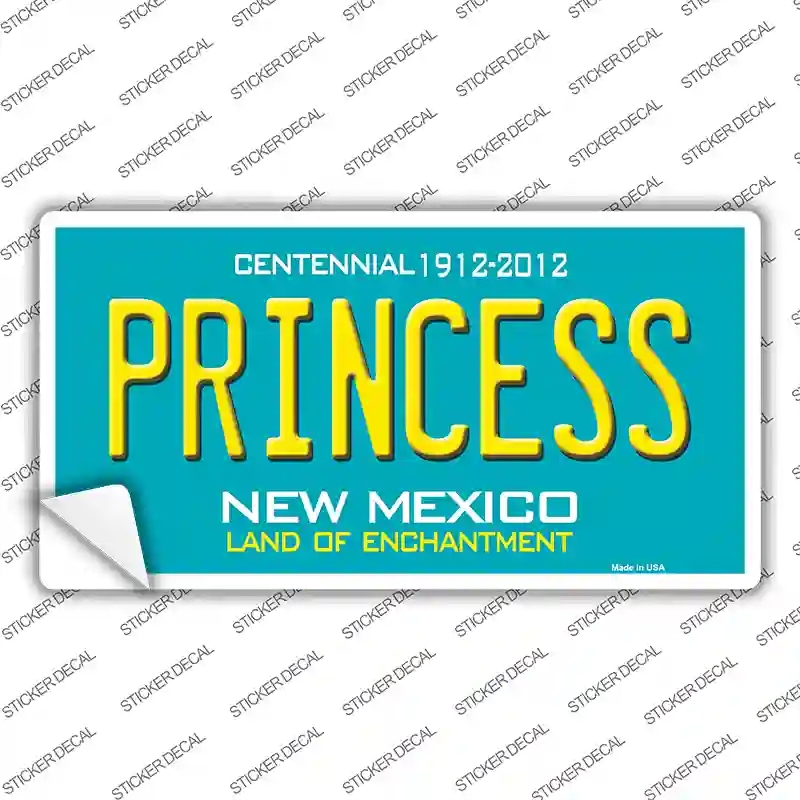 LP-2783s-S Princess   Mexico Teal Novelty Sticker Decal - Small