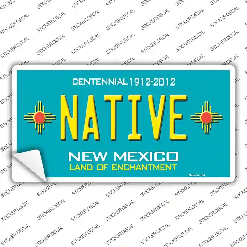 LP-2794s-S Native   Mexico Teal Novelty Sticker Decal - Small