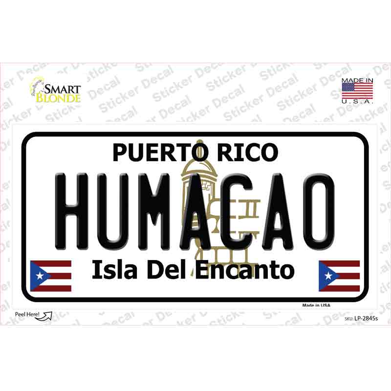 LP-2845s-M Humacao Puerto Rico Novelty Sticker Decal - Medium