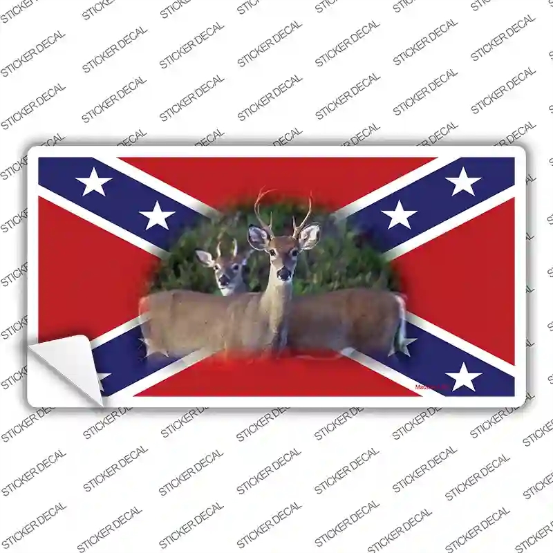 LP-166s-XL Rebel Deer Novelty Sticker Decal - Extra Large