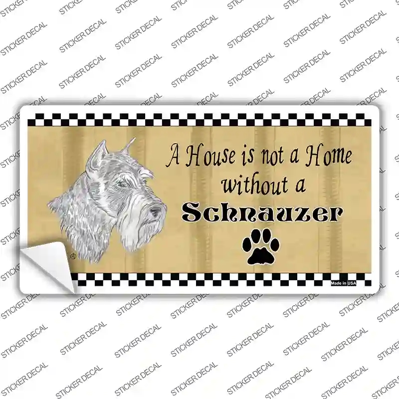 LP-1713s-XL Pencil Sketch Schnauzer Novelty Sticker Decal - Extra Large