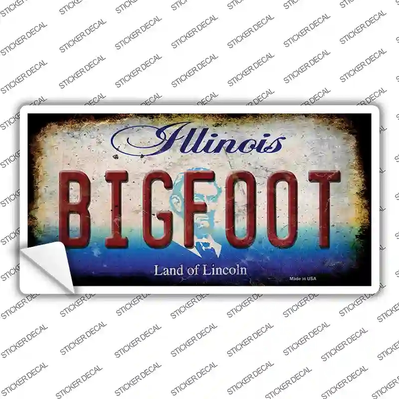 LP-14006s-S Bigfoot Illinois Novelty Sticker Decal - Small
