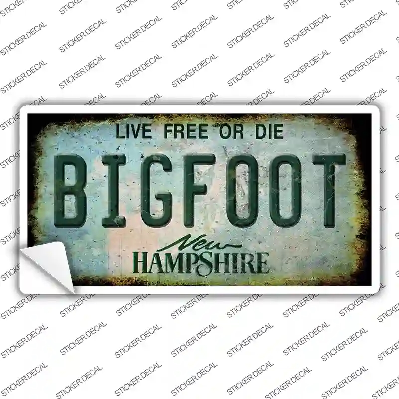 LP-14020s-S Bigfoot   Hampshire Novelty Sticker Decal - Small