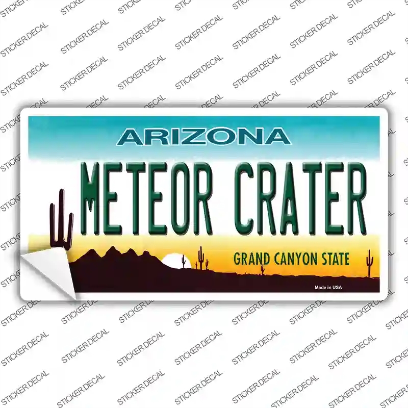 LP-3557s-S Arizona Meteor Crater Novelty Sticker Decal - Small