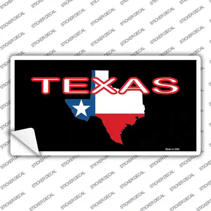 LP-3559s-L Texas Filled State Flag Novelty Sticker Decal - Large