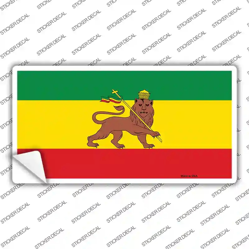 LP-13806s-S Old Ethiopia Flag Novelty Sticker Decal - Small