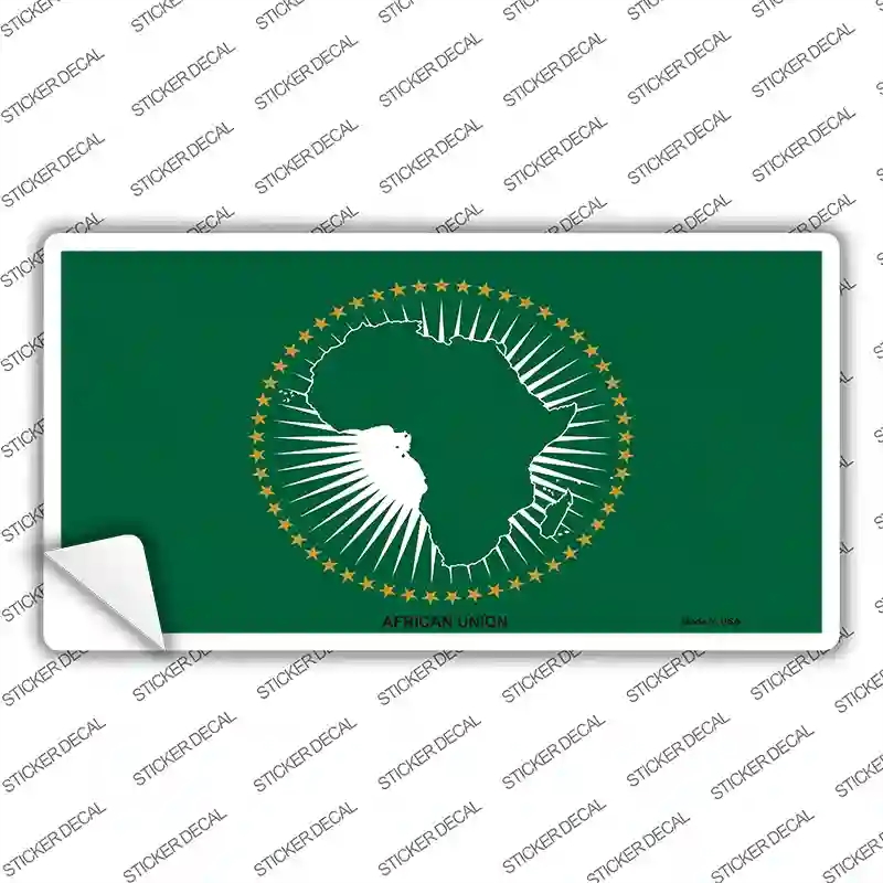LP-3951s-XL African Union Flag Novelty Sticker Decal - Extra Large