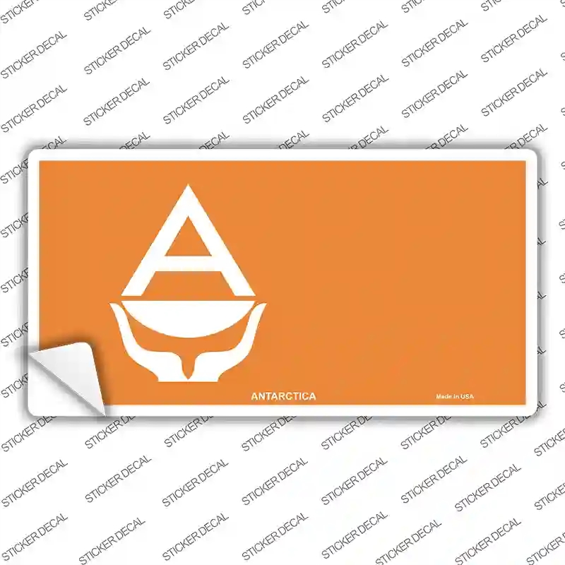 LP-3960s-L Antarctica Flag Novelty Sticker Decal - Large