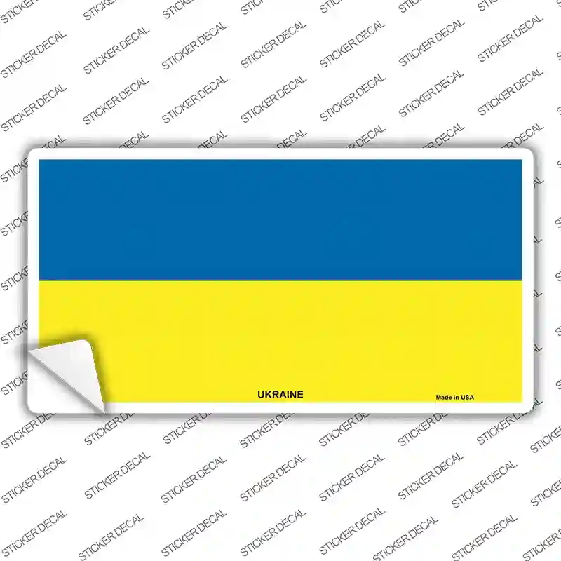 LP-4168s-XL Ukraine Flag Novelty Sticker Decal - Extra Large
