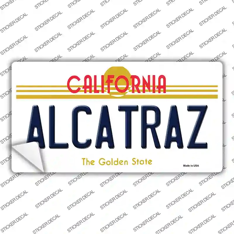 LP-4889s-L Alcatraz California Novelty Sticker Decal - Large