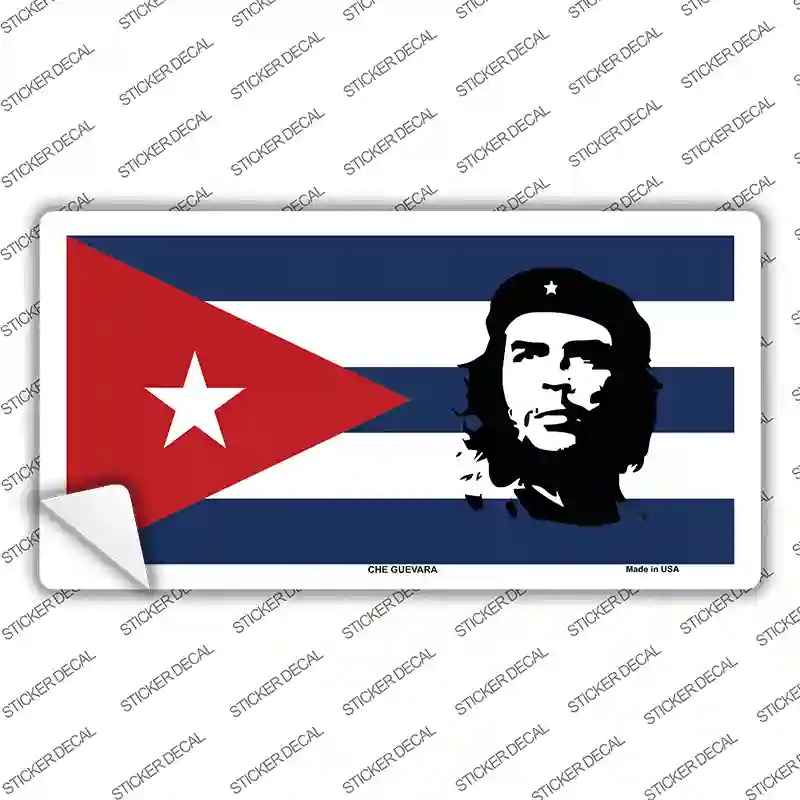 LP-4908s-S Che Guevara Flag Novelty Sticker Decal - Small
