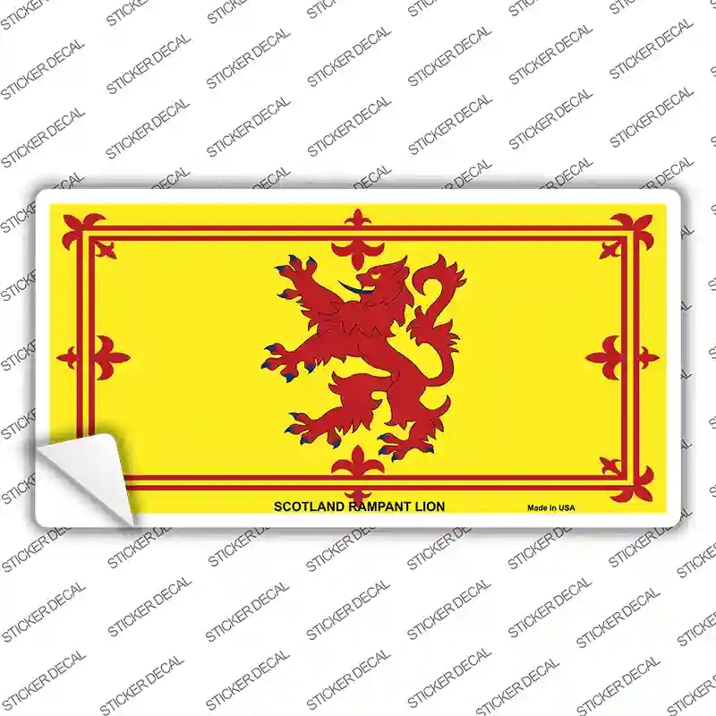 LP-494s-S Scotland Lion Flag Novelty Sticker Decal - Small