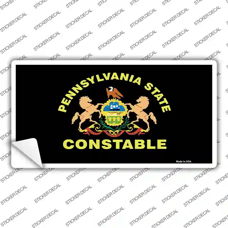 LP-5001s-L PA Constable Star Seal Novelty Sticker Decal - Large