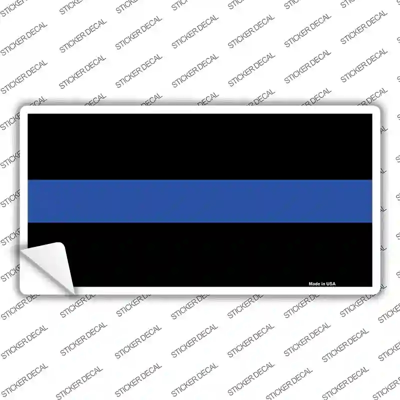 LP-4183s-L Thin Blue Line Police Novelty Sticker Decal - Large