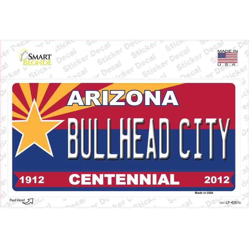 LP-4261s-M Arizona Centennial Bullhead City Novelty Sticker Decal - Medium