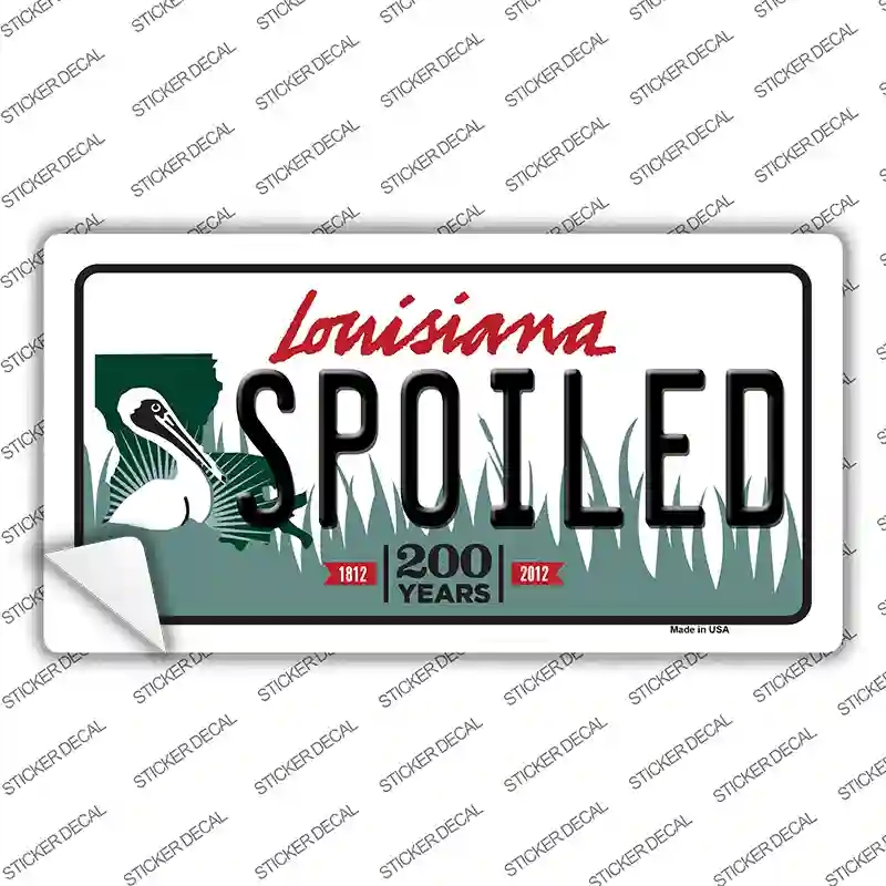 LP-6211s-S Spoiled Louisiana Novelty Sticker Decal - Small