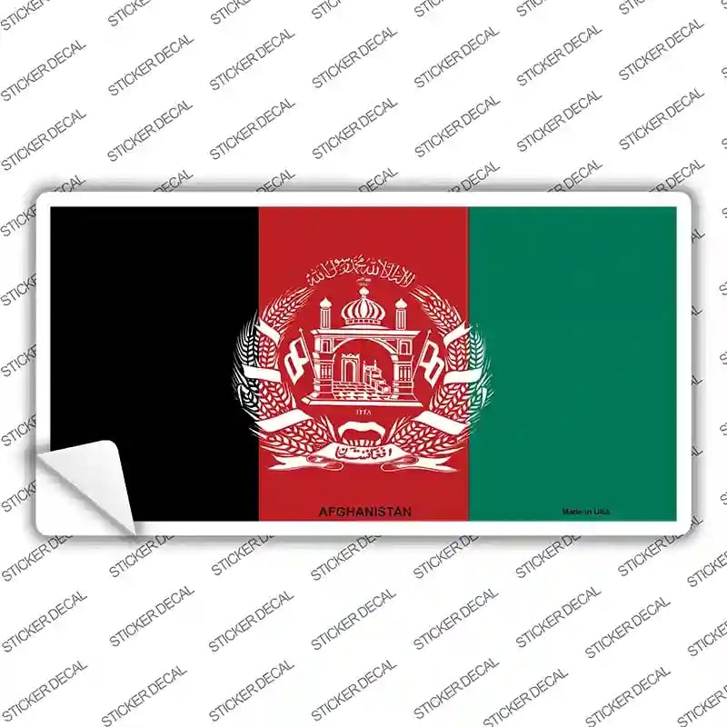 LP-3950s-XL Afghanistan Flag Novelty Sticker Decal - Extra Large