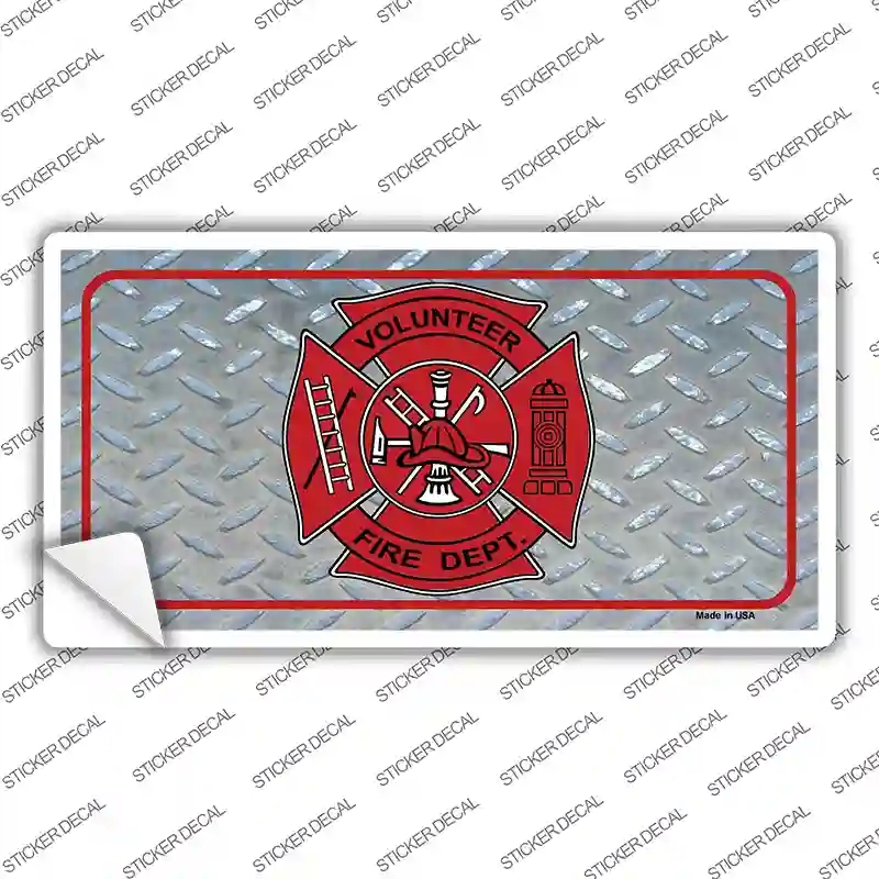 LP-445s-L Volunteer Fire Dept Novelty Sticker Decal - Large