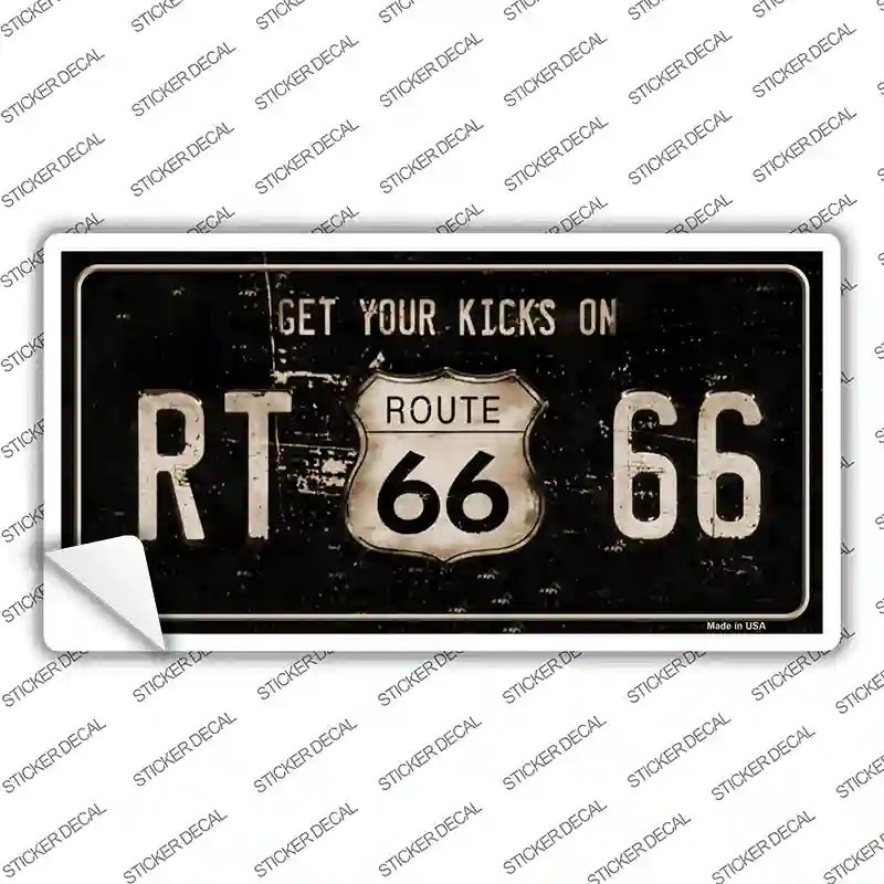 LP-4671s-L Route 66 Get Your Kicks Novelty Sticker Decal - Large