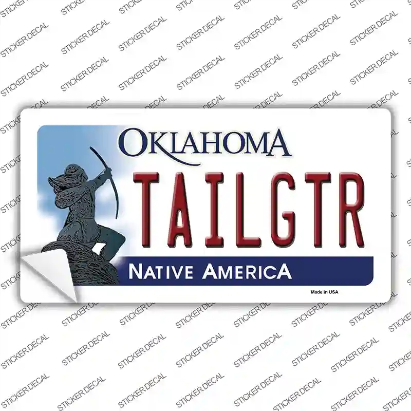 LP-6220s-XL Tailgtr Oklahoma Novelty Sticker Decal - Extra Large