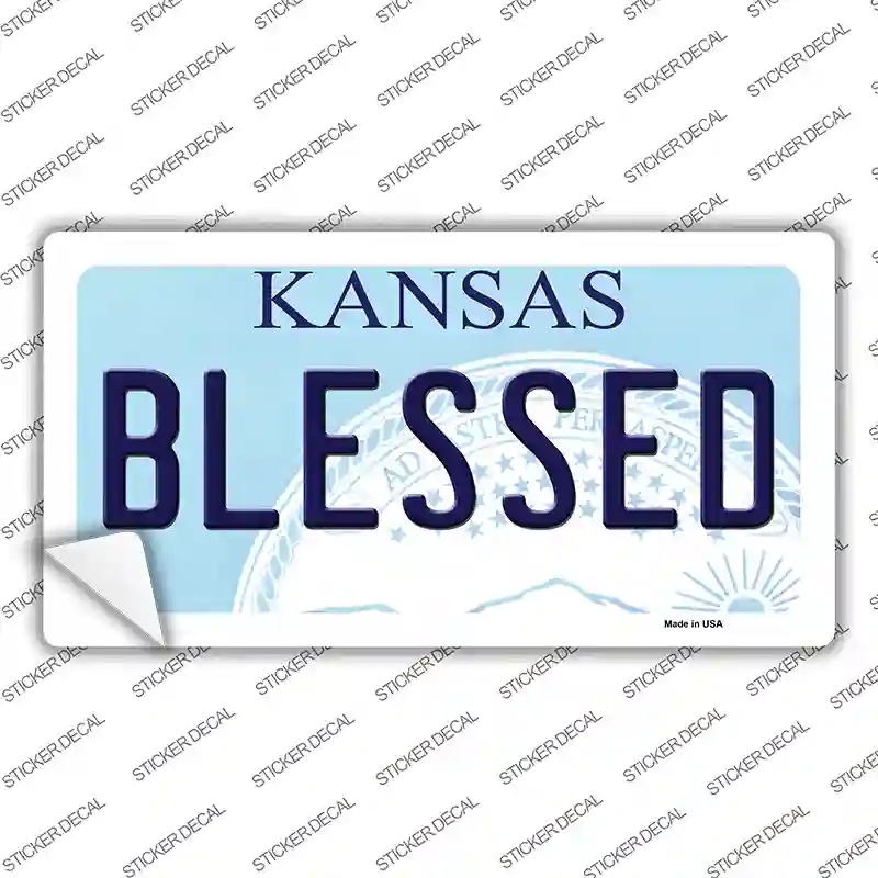 LP-6617s-XL Blessed Kansas Novelty Sticker Decal - Extra Large