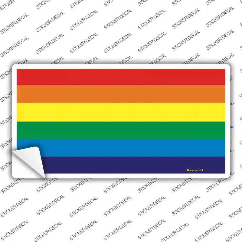 LP-3465s-XL Rainbow Flag Novelty Sticker Decal - Extra Large