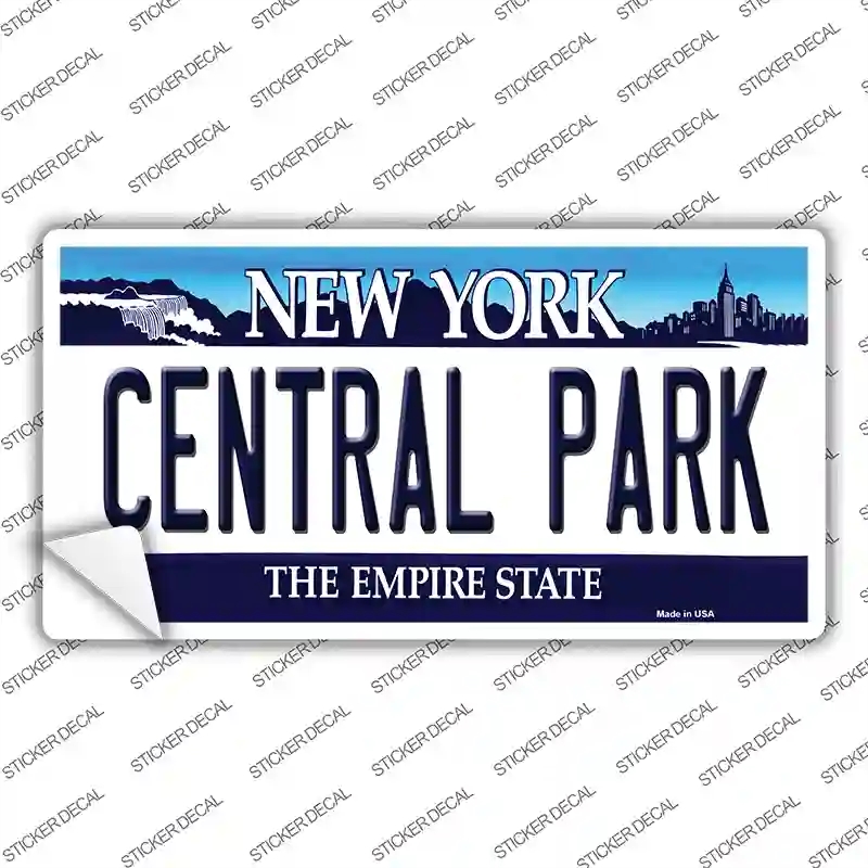 LP-3549s-S Central Park   York Background Novelty Sticker Decal - Small