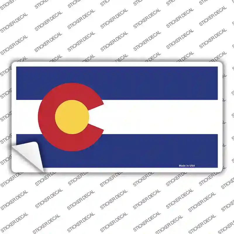 LP-3571s-L Colorado State Flag Novelty Sticker Decal - Large