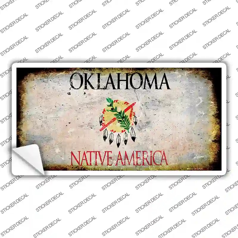 LP-8153s-S Oklahoma State Rusty Novelty Sticker Decal - Small