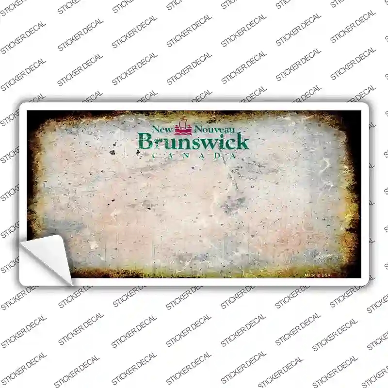 LP-8179s-L   Brunswick Rusty Novelty Sticker Decal - Large
