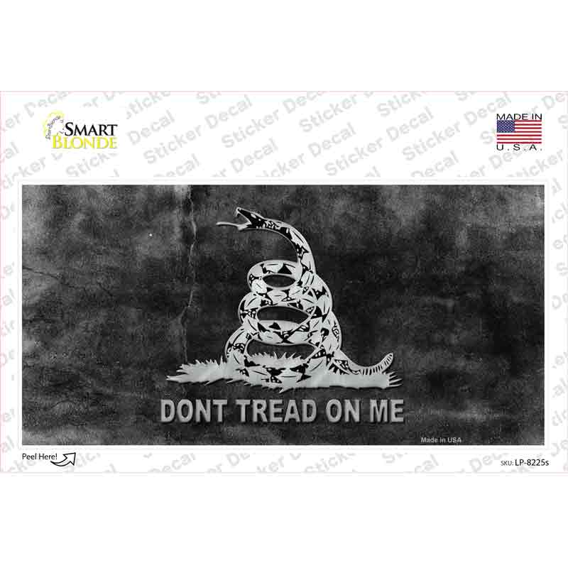 LP-8225s-M Do Not Tread on Me Black Novelty Sticker Decal - Medium