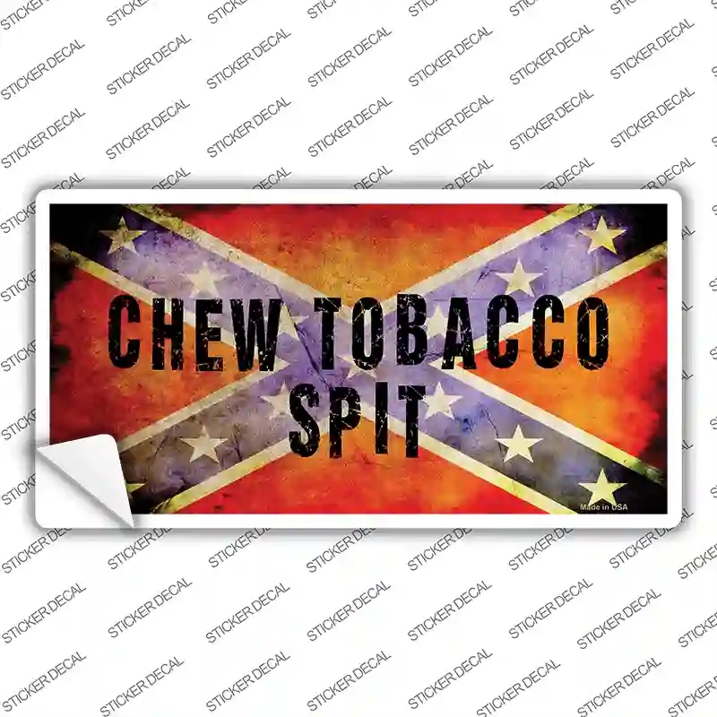 LP-8235s-S Chew Tobacco Spit Novelty Sticker Decal - Small