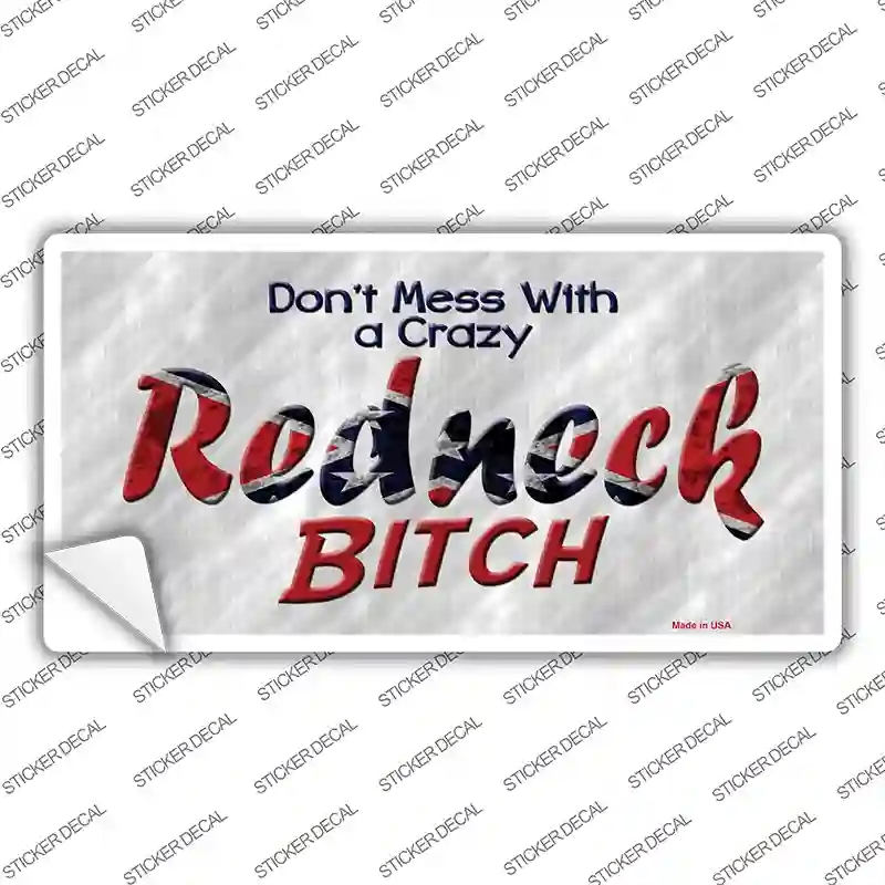 LP-7982s-L Do Not Mess with Crazy Novelty Sticker Decal - Large