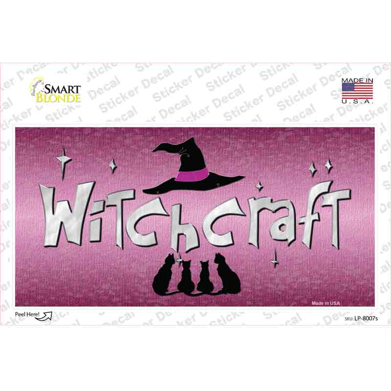 LP-8007s-M Witchcraft Novelty Sticker Decal - Medium