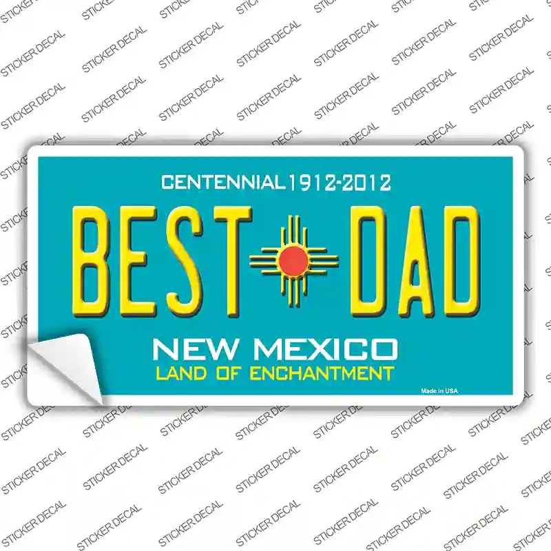 LP-6691s-XL Best Dad   Mexico Novelty Sticker Decal - Extra Large