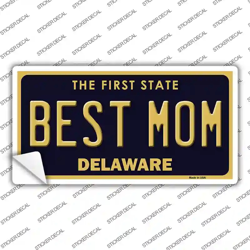 LP-6716s-S Best Mom Delaware Novelty Sticker Decal - Small