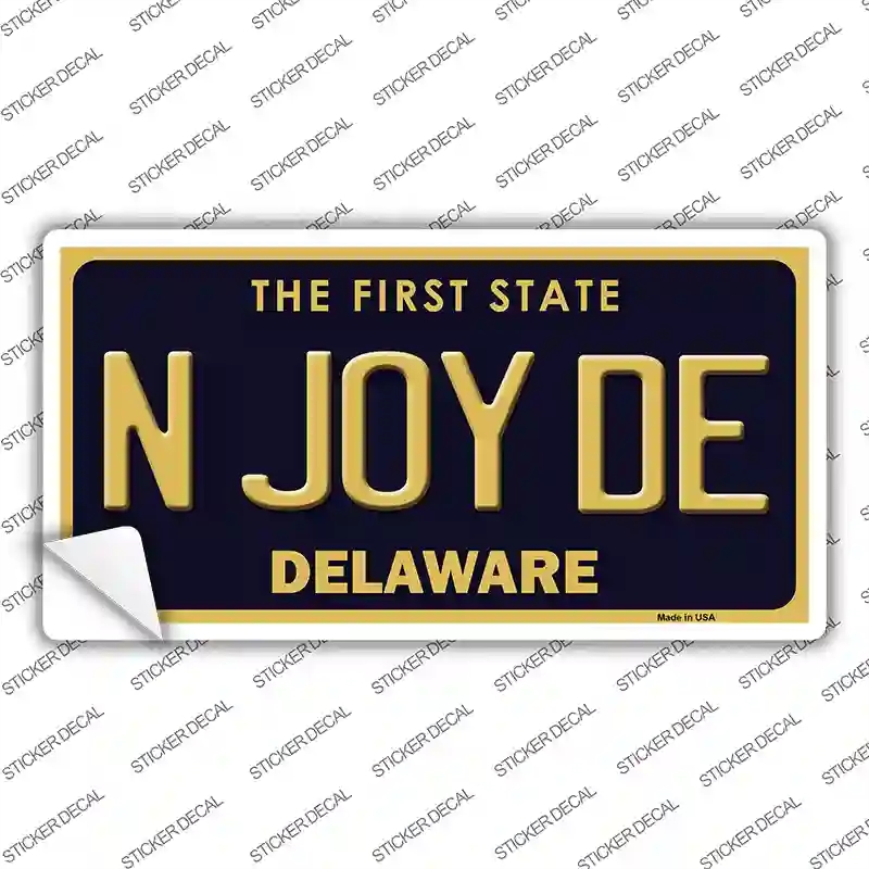 LP-6721s-L N Joy De Delaware Novelty Sticker Decal - Large