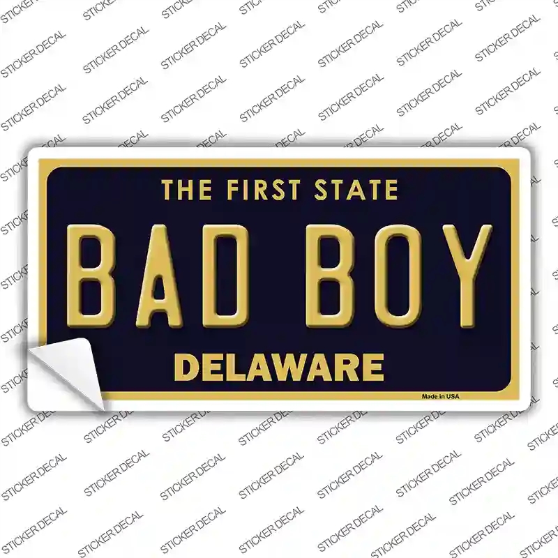 LP-6726s-L Bad Boy Delaware Novelty Sticker Decal - Large