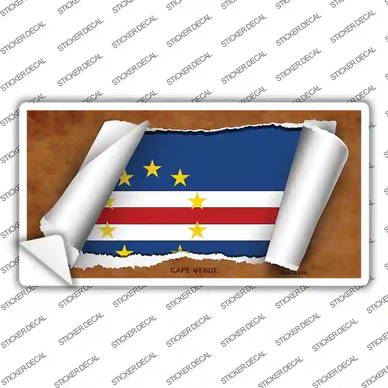 LP-9151s-L Camp Verde Flag Scroll Novelty Sticker Decal - Large