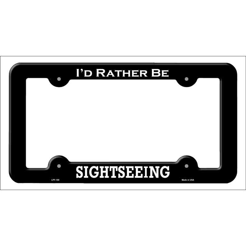 LPF-150b 12 x 6 in. Sightseeing Novelty Metal License Plate Frame - Black
