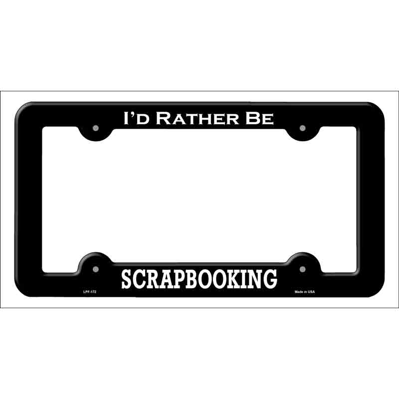 LPF-172b 12 x 6 in. Scrapbooking Novelty Metal License Plate Frame - Black