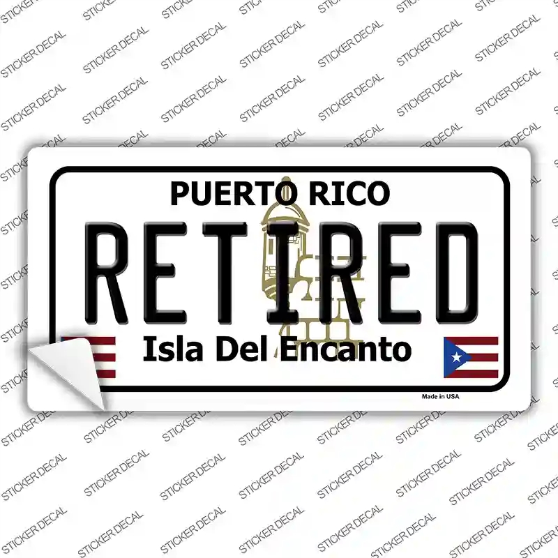 LP-6865s-S Retired Puerto Rico Novelty Sticker Decal - Small