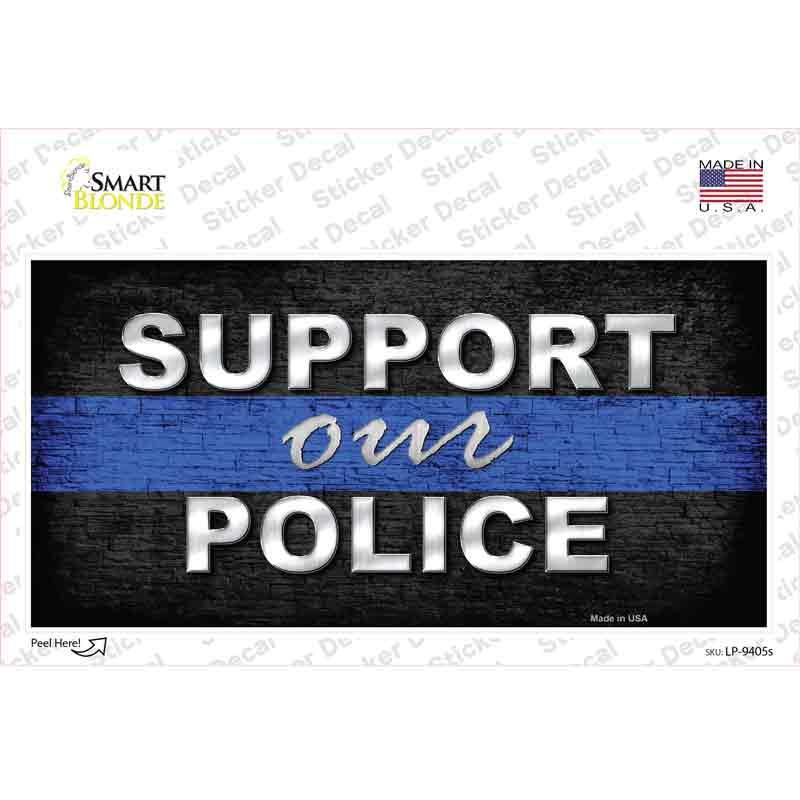 LP-9405s-M Support Our Police Novelty Sticker Decal - Medium