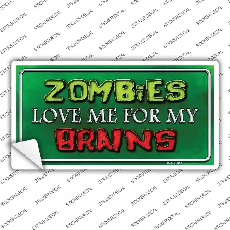 LP-8805s-XL Zombies Love Me Novelty Sticker Decal - Extra Large