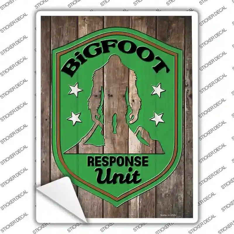 P-3608s-S Bigfoot Response Unit Novelty Rectangle Sticker Decal - Small