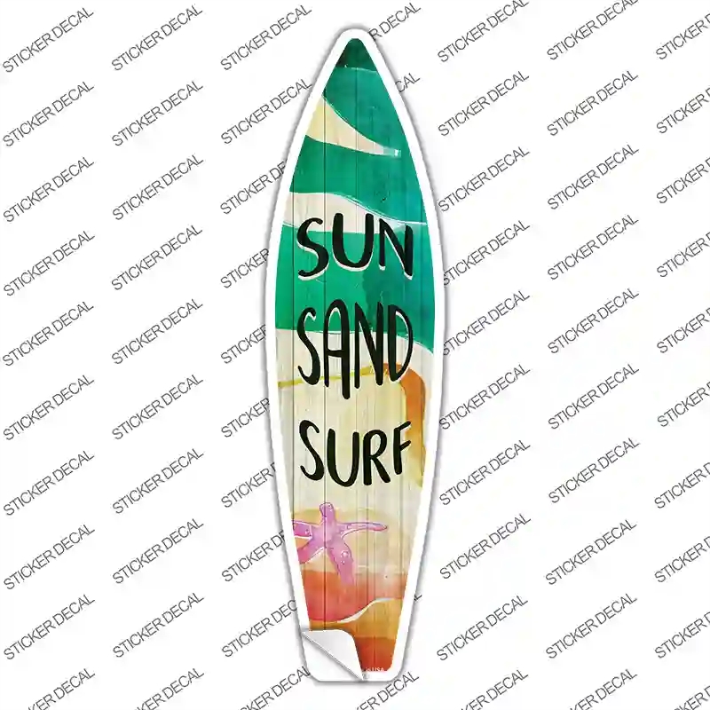 SB-158s-S Sun Sand & Surf Novelty Surfboard Sticker Decal - Small