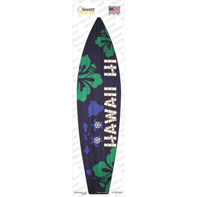 SB-293s-M Hawaii Novelty Surfboard Sticker Decal - Medium