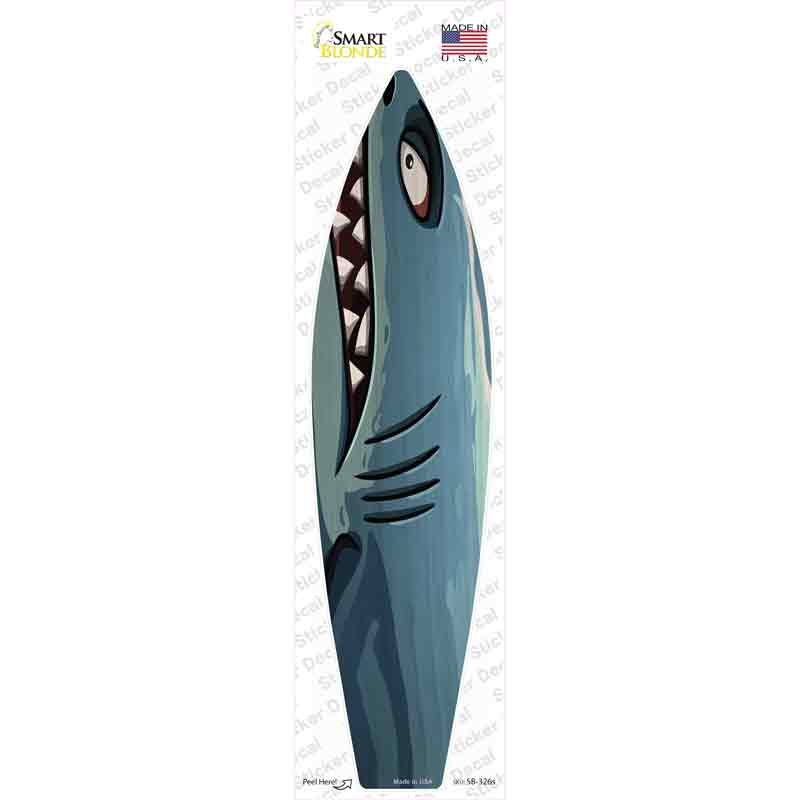 SB-326s-M Shark Novelty Surfboard Sticker Decal - Medium