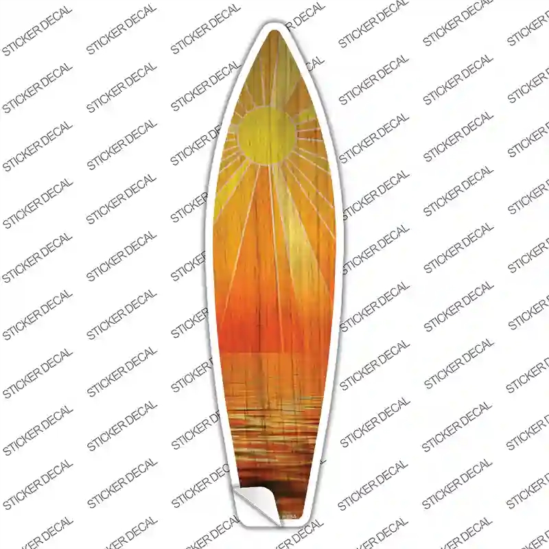 SB-327s-XL Ocean Sunset Novelty Surfboard Sticker Decal - Extra Large