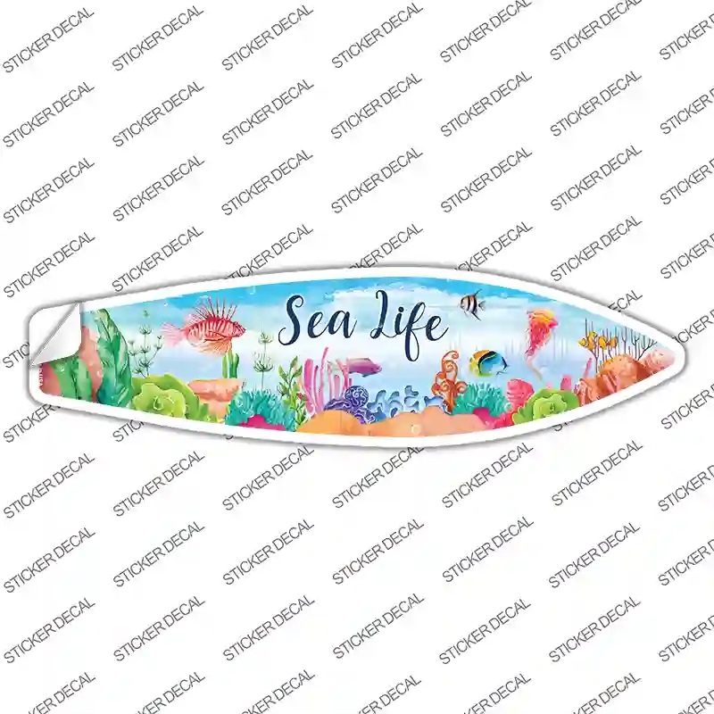 SB-224s-L Sea Life Novelty Surfboard Sticker Decal - Large